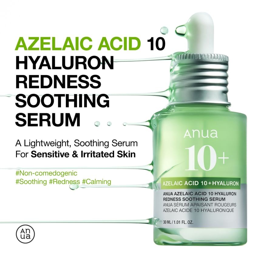 Anua Azelaic Acid 10 + Hyaluron Redness Soothing Serum 30ml