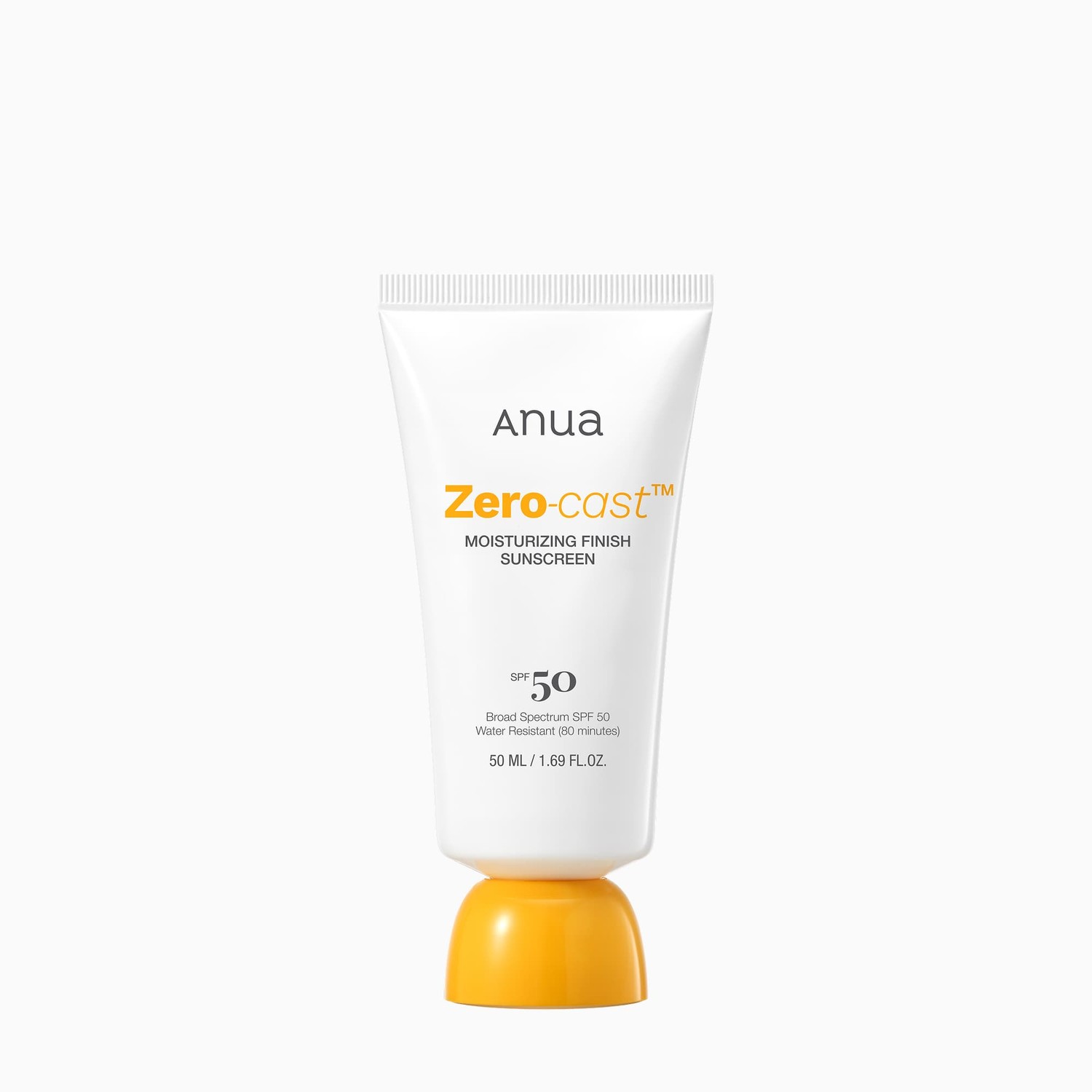 Anua Zero-Cast Moisturizing Finish Sunscreen SPF50 50ml