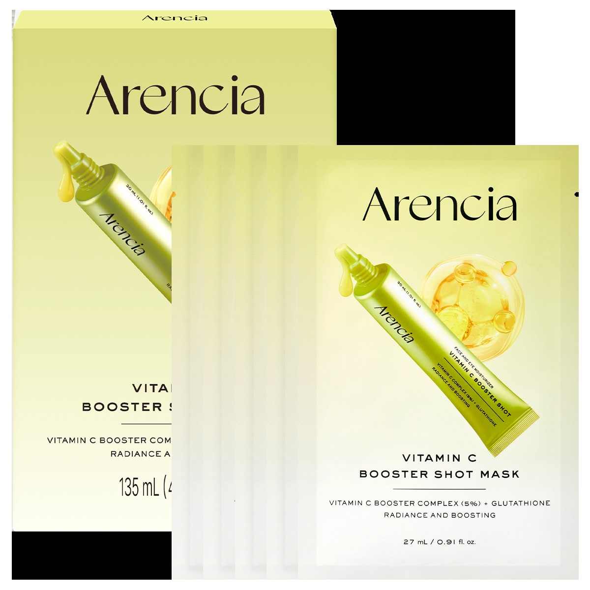 Packshot oficial de la Arencia Vitamin C Booster Shot Mask