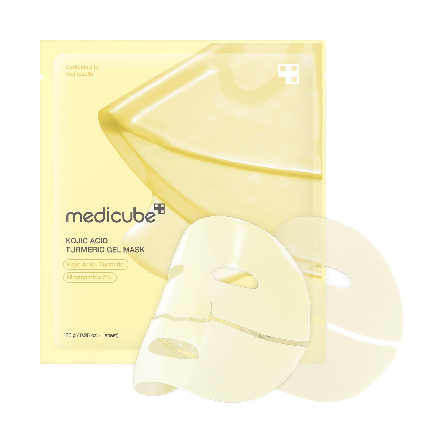 Medicube Kojic Acid Turmeric Brightening Gel Mask 4x28g