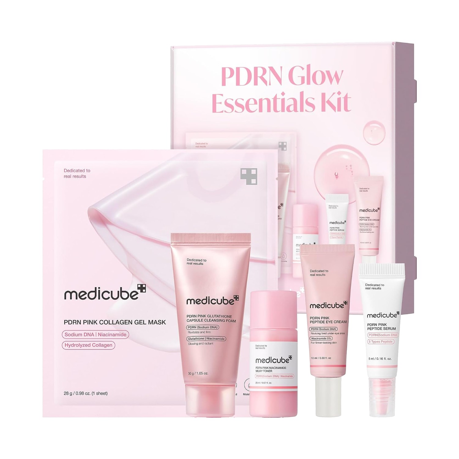 Medicube PDRN Glow Essentials Kit (5 piezas)