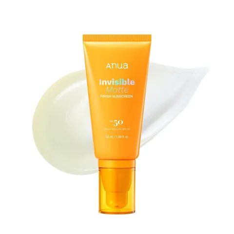 Anua Invisible Matte Finish Sunscreen Kpop Demon Hunters con su textura de gel transparente