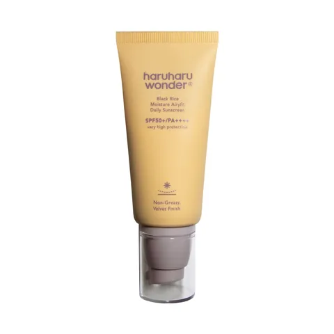 Tubo de Haruharu Wonder Black Rice Moisture Airyfit Daily Sunscreen SPF50+ PA++++ 50ml
