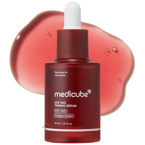 Frasco gotero rojo de Medicube EGF NAD+ Firming Serum 30ml